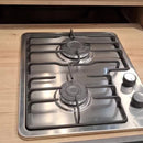 Estufa de Empotrar Acero Inox Dos Puestos 35 cm Gas Natural