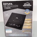 Estufa De Induccion 1 Puesto Home Elements Estufa Portatil Negro