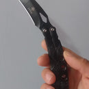 Navaja Cuchillo Mariposa Garra De Tigre Karambit Arte Marcia Opcional