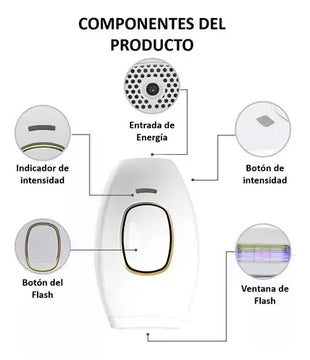Depiladora de luz pulsada láser permanente IPL indolora