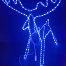 Reno Navideño De Manguera Led Blanco Con Secuencial