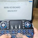 Mini Teclado Inalámbrico Airmouse Android Smart Tv Iluminado Mouse Color Teclado Black