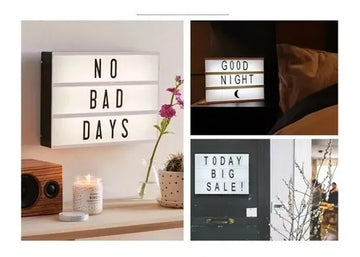Letrero Led Cinematic Light Box Letras Luz Led