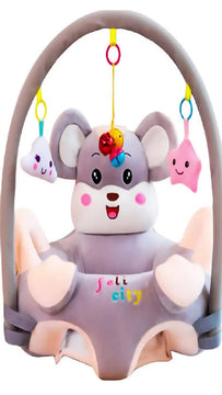 Sofá Almohada Asiento Cojin Silla Rana Aprender Sentar Portátil Felpa Suave Fácil Limpiar Seguro Cómodo Apoyo Perfecto Lindo Soporte Estable Mantener Postura Diseño Práctico Diversión Interactiva Bebé