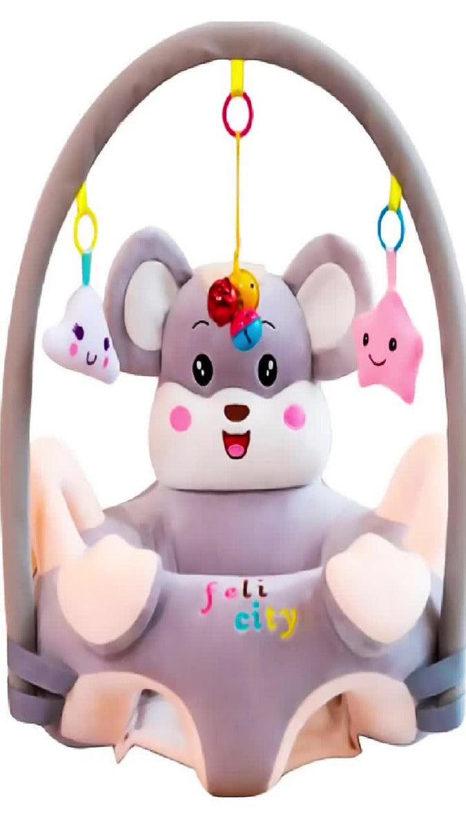 Sofá Almohada Asiento Cojin Silla Rana Aprender Sentar Portátil Felpa Suave Fácil Limpiar Seguro Cómodo Apoyo Perfecto Lindo Soporte Estable Mantener Postura Diseño Práctico Diversión Interactiva Bebé