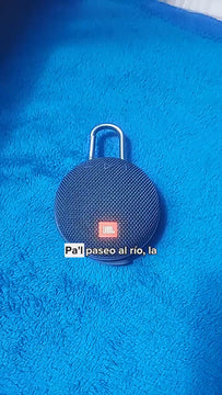 Parlante JBL Clip 3 portátil con bluetooth waterproof ocean blue