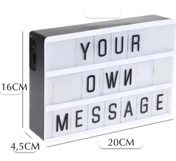 Letrero Led Cinematic Light Box Letras Luz Led