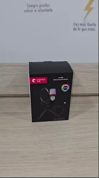 Microfono Usb Rgb Sf-666r Condensador Omnidireccional +trip Negro