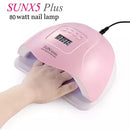 Lampara De Uñas Sun X5 Plus 80w Led Uv Profesional Manicura 110V/220V