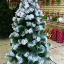Árbol De Navidad Pino Nevado De 150cm Verde