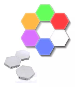 Paneles De Luz Led Rgb Hexagonal Táctil Decoración Creativa