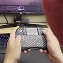 Mini Teclado Inalambrico Noga Con Mouse Para Smart Tv Ps3 Pc Xbox Negro
