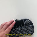Mini Teclado Inalámbrico Airmouse Android Smart Tv Iluminado Mouse Color Teclado Black