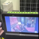 Televisor Portátil Recargable Solar Con Bombillos Gd 8088