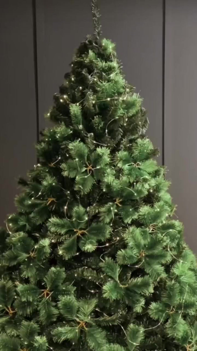 Pino Nevada Árbol De Navidad 2.25m Para Decoración Navideña Verde Claro