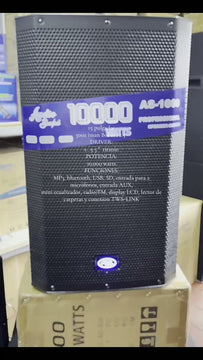 Cabina Activa 15 Pulgadas 10.000w Audio Sound Profesional Negro