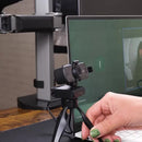 Webcam Camara Web Linkon 2k 1440p Usb Microfono + Tripode Color Negro