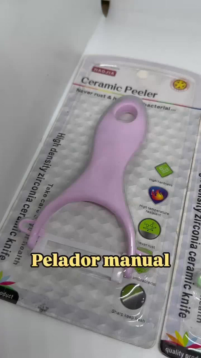 Pelador Papas Manual Vertical Super Liviano Fruta Y Verdura Multicolor