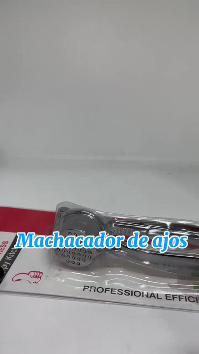 Exprimidor Ajos Acero Inoxidable Trituradora Prensa Plateado