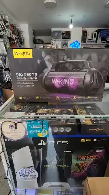 Parlante Portátil W-king D10 Bluetooth Ipx6 De 70w Rms Negro