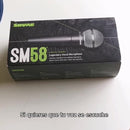 Micrófono Shure SM SM58-LC Dinámico Cardioide color gris oscuro y plateado