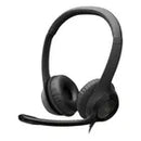 Auriculares USB Logitech H390 con control de volumen, silenciadores, color blanco