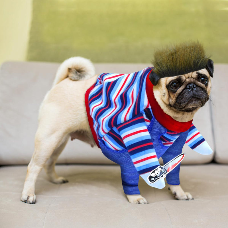 Disfraz De Chuky Para Perro Gato Mascotas Halloween TV51