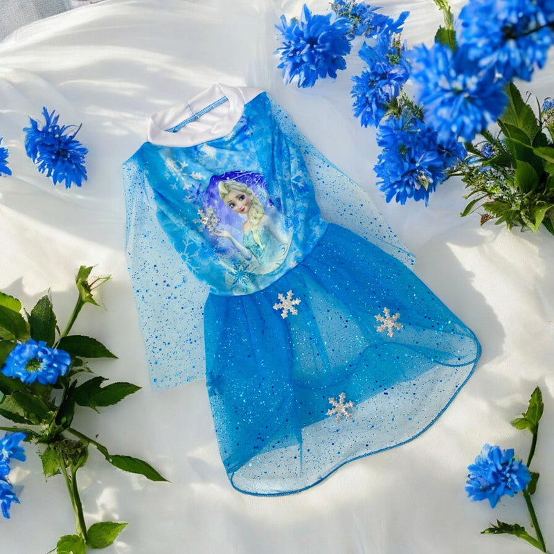 Disfraz Para Mascotas De Elsa Frozen Halloween DELS03