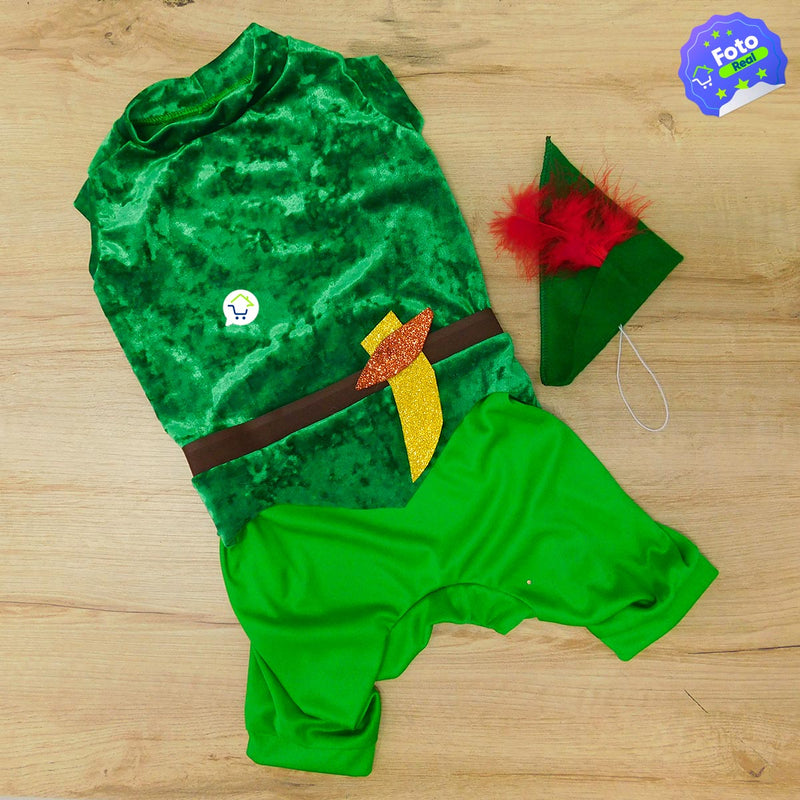 Disfraz Peter Pan Para Perro Gato Mascotas Halloween GD01PPAN