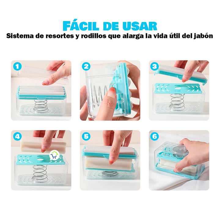 Dispensador De Jabón Cepillo Rodillos Ahorra Jabón 230319