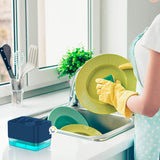 Dispensador Jabón Lavaplatos Esponja Cocina Jsm-127