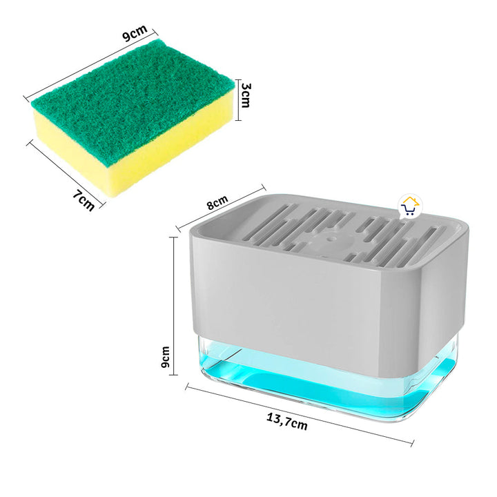 Dispensador Jabón Lavaplatos Esponja Cocina Jsm-127