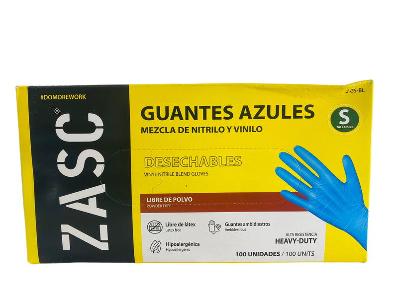 GUANTE AZUL NITRILO SMALL