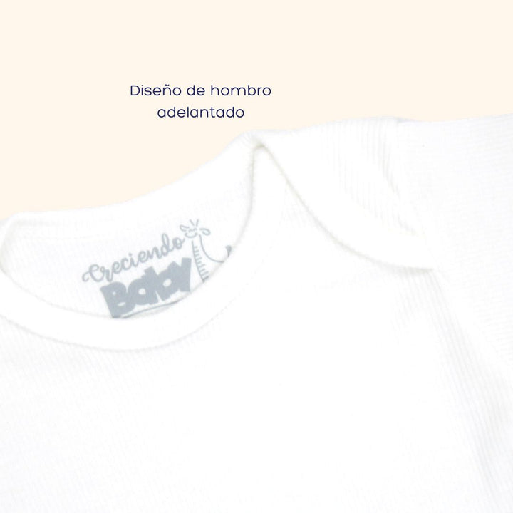 BODY RIB MANGA CORTA 1013 CRECIENDO BABY