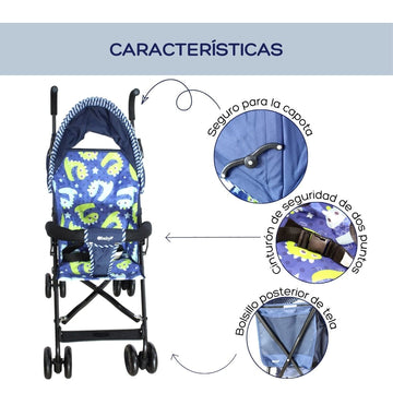 COCHE BASTON FRESH STYLE EB2011-1 EBABY ROSADO
