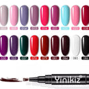 PLUMONES ESMALTE GEL SET CON LAMPARA 3 EN 1