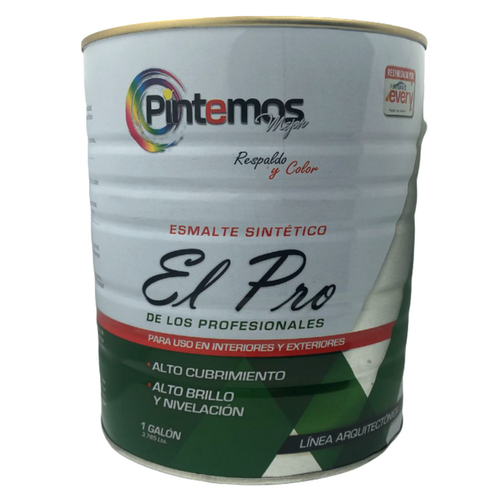 ESMALTE SINTETICO PINTEMOS NEGRO 30 201 EVERY X GLN