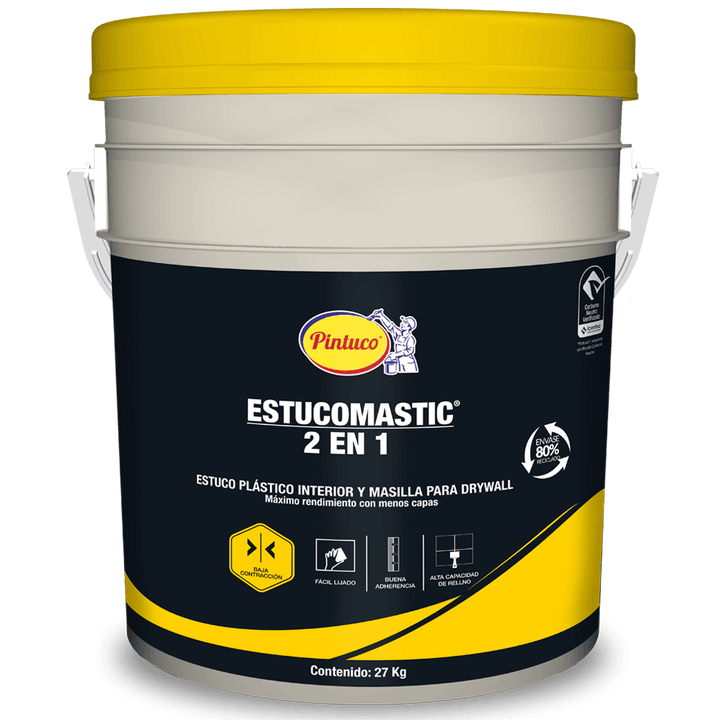 ESTUCOMASTIC BLANCO 18070 BALDE X 15K PINTUCO
