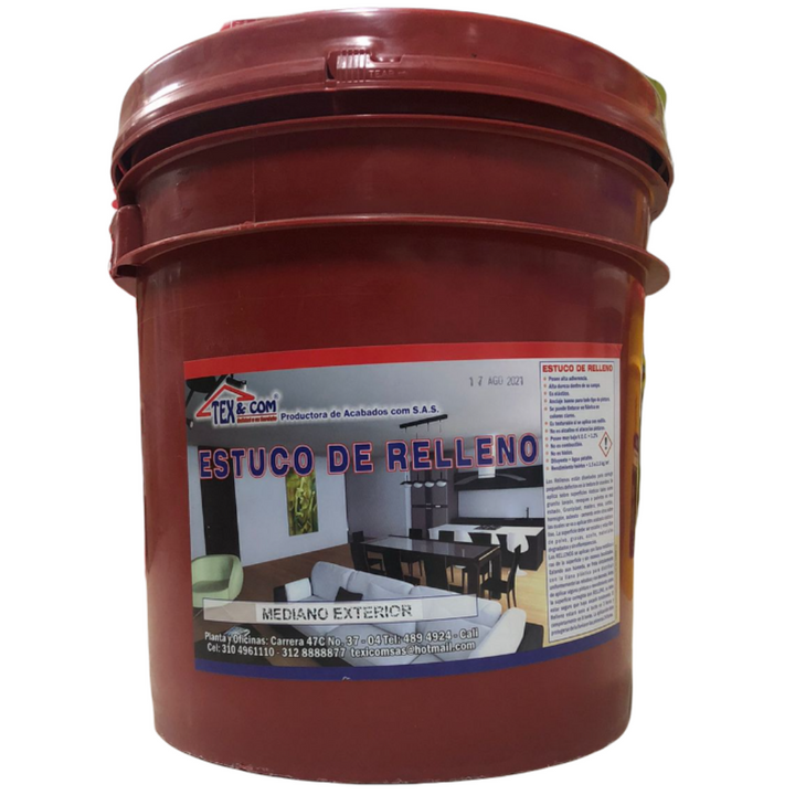 ESTUCO RELLENO EXTERIOR X CUNETE