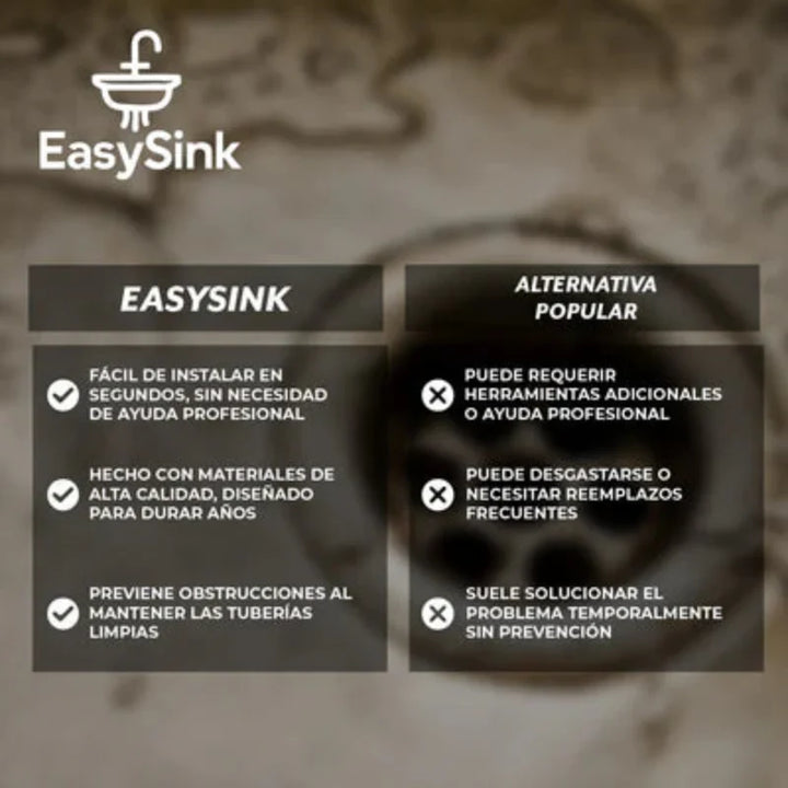 EasySink™ - Mantén tus desagües libres de obstrucciones
