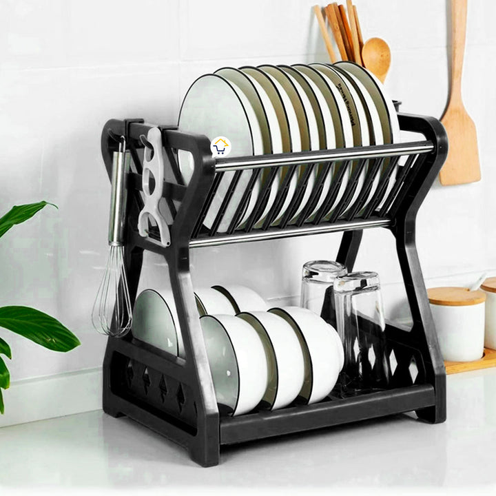 Escurridor Platos Locero 2 Niveles Organizador Tazas Vasos COCI124