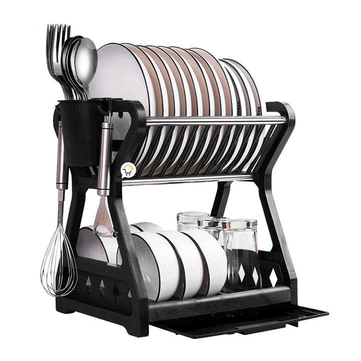 Escurridor Platos Locero 2 Niveles Organizador Tazas Vasos COCI124