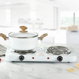 Estufa Eléctrica 2 Puestos Fogón 5 Niveles Temperatura X2020B