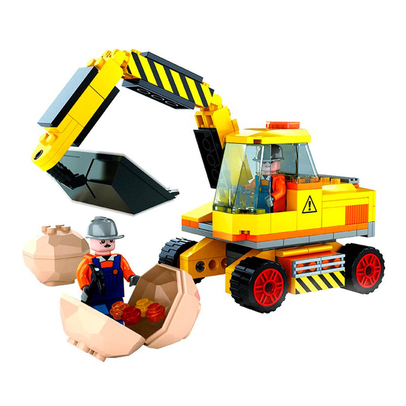 Excavadora De Construcción Armable Bloques 167 Piezas Juguete Armatodo MG22502