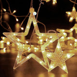 Extensión Luces Led Estrella X6 Metros Luz Navidad Cálida 2095