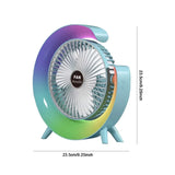 Mini Ventilador De Mesa Recargable Con Luz Led F10