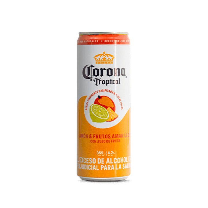 CORONA TROPICAL LIMON Y FRUTOS AMARILLOS 355ML