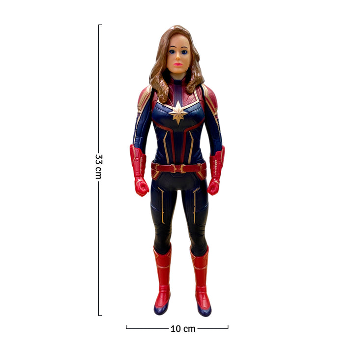 Figura De Acción Capitana Marvel Grande Súper Heroína Articulada Juguete 3342