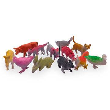 Figuras Animales Granja Set X12 Juguete Colección Didáctico Niños GM1911-126