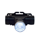 Linterna Frontal Cabeza Recargable Zoom Luz Blanca Y Azul